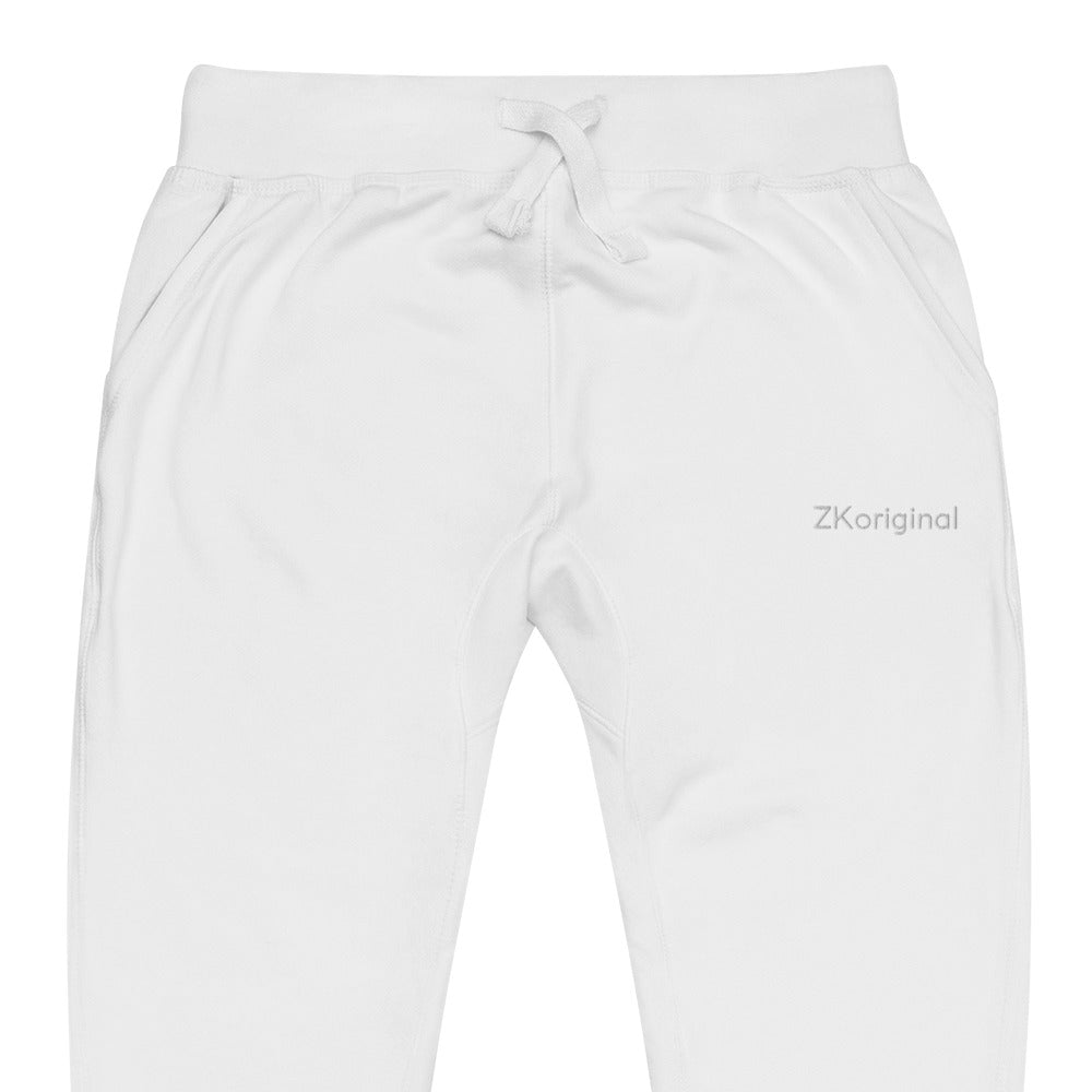"Angel White" Collection - Unisex Fleece Sweatpants Unisex ZKoriginal