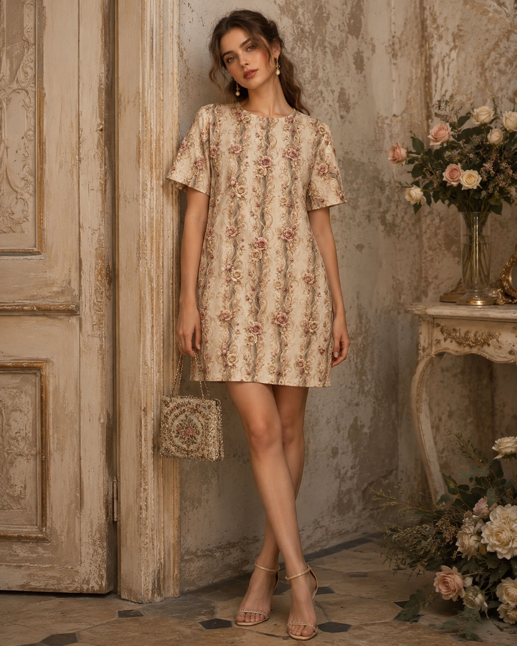 "Serpent Rose" Collection - Designer T-Shirt Dress