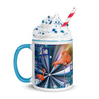 "Allegory of Two Flamingos" Collection - Flamingos Mug with Color Inside ZKoriginal