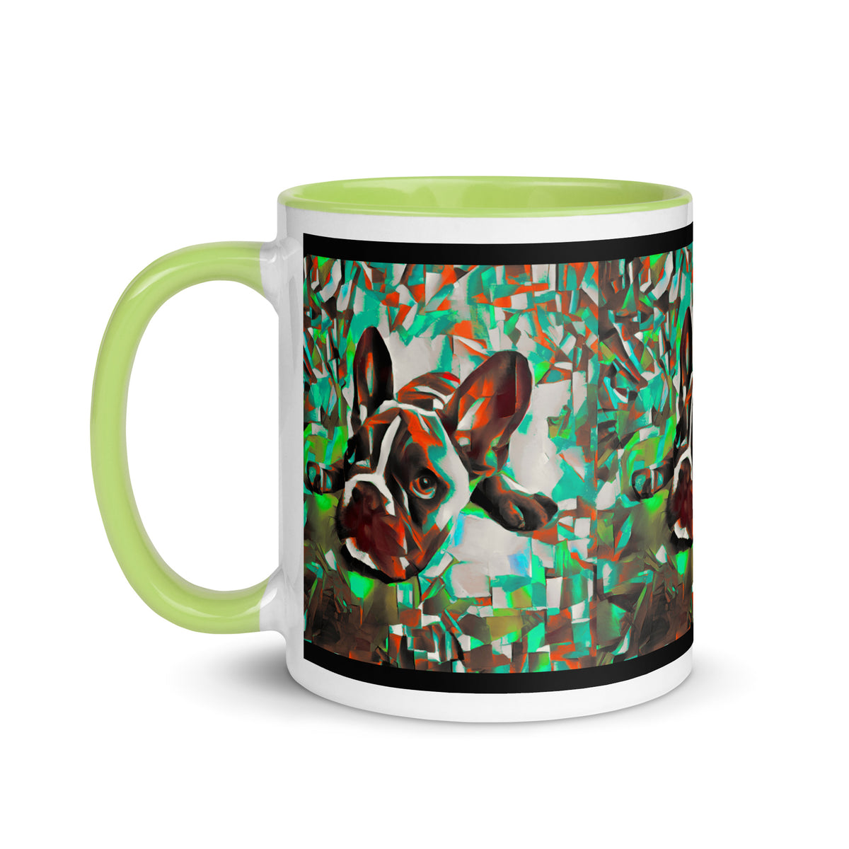 "Dog Lovers" Collection - French Bulldog Mug with Color Inside ZKoriginal