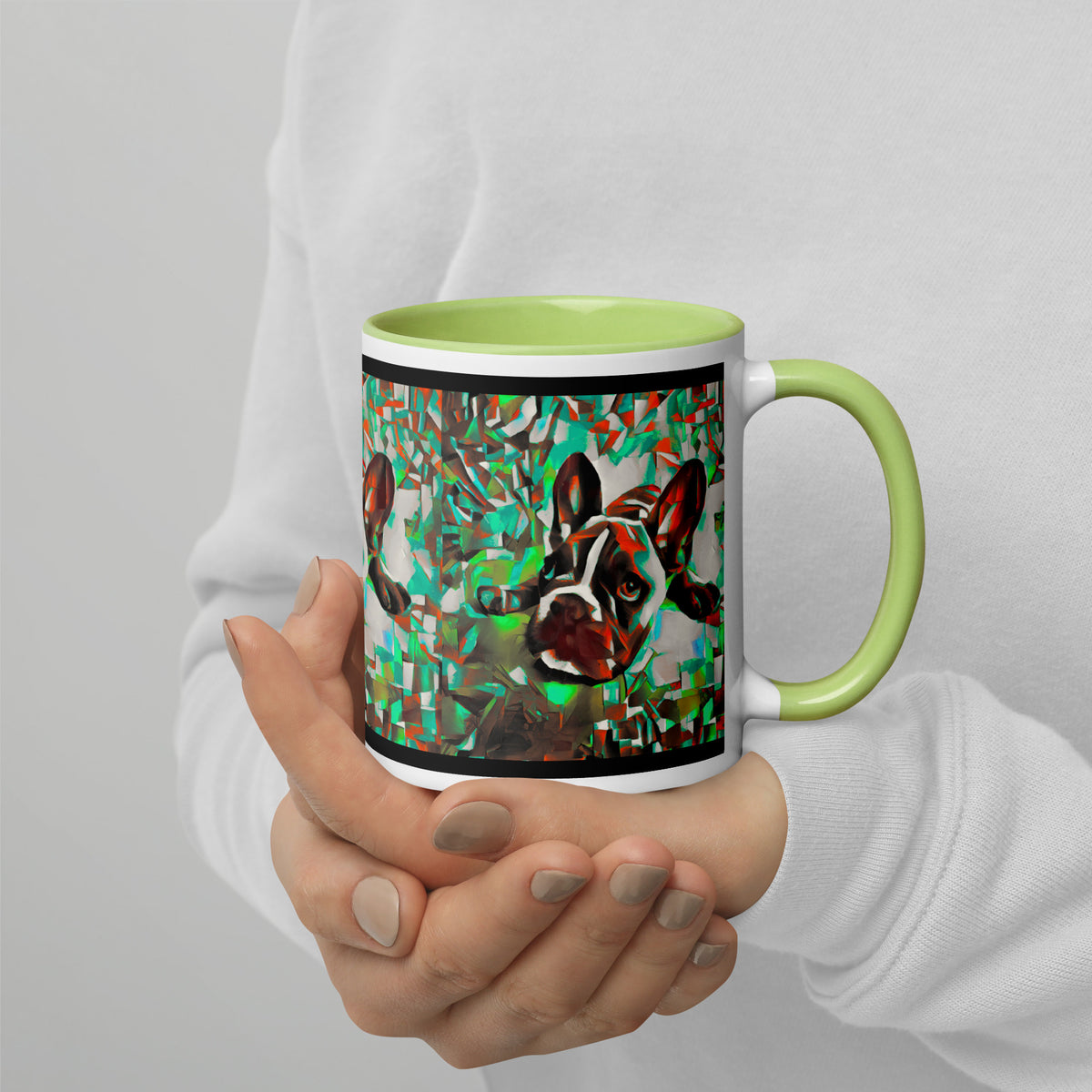 "Dog Lovers" Collection - French Bulldog Mug with Color Inside ZKoriginal