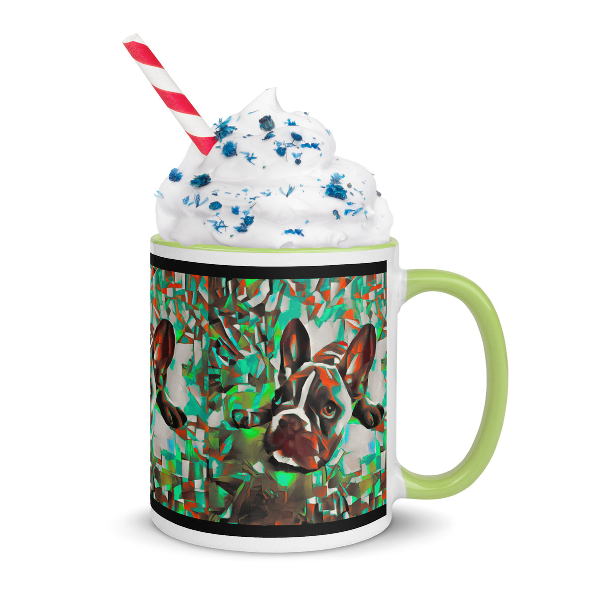 "Dog Lovers" Collection - French Bulldog Mug with Color Inside ZKoriginal