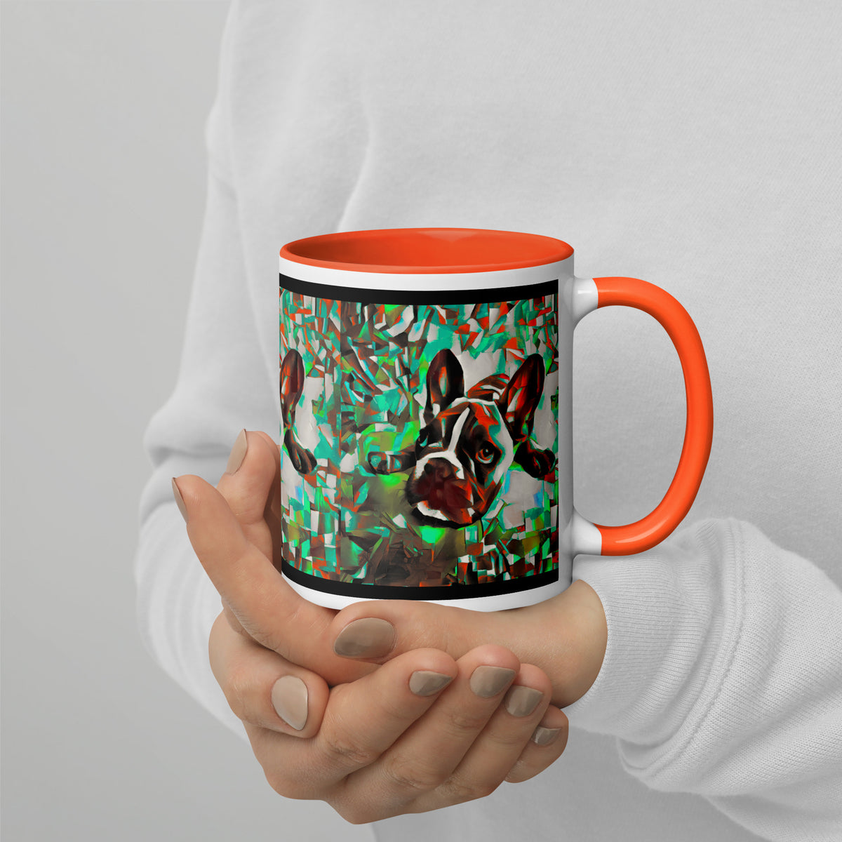 "Dog Lovers" Collection - French Bulldog Mug with Color Inside ZKoriginal