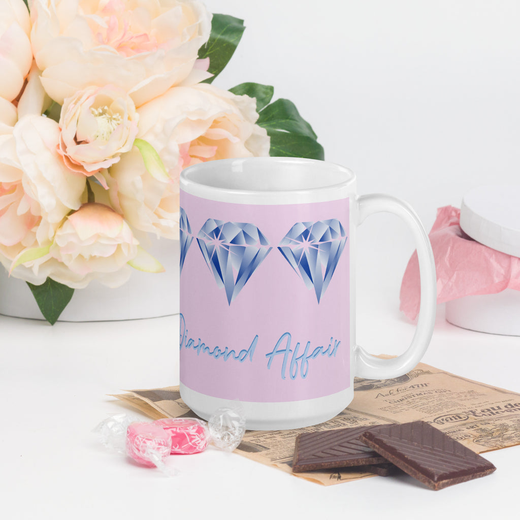 "Sparkling Love Diamond Affair" Collection - White Glossy Mugs ZKoriginal