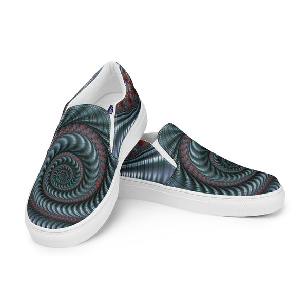 "Fractal Seashell" Collection - Women’s Slip-on Canvas Shoes