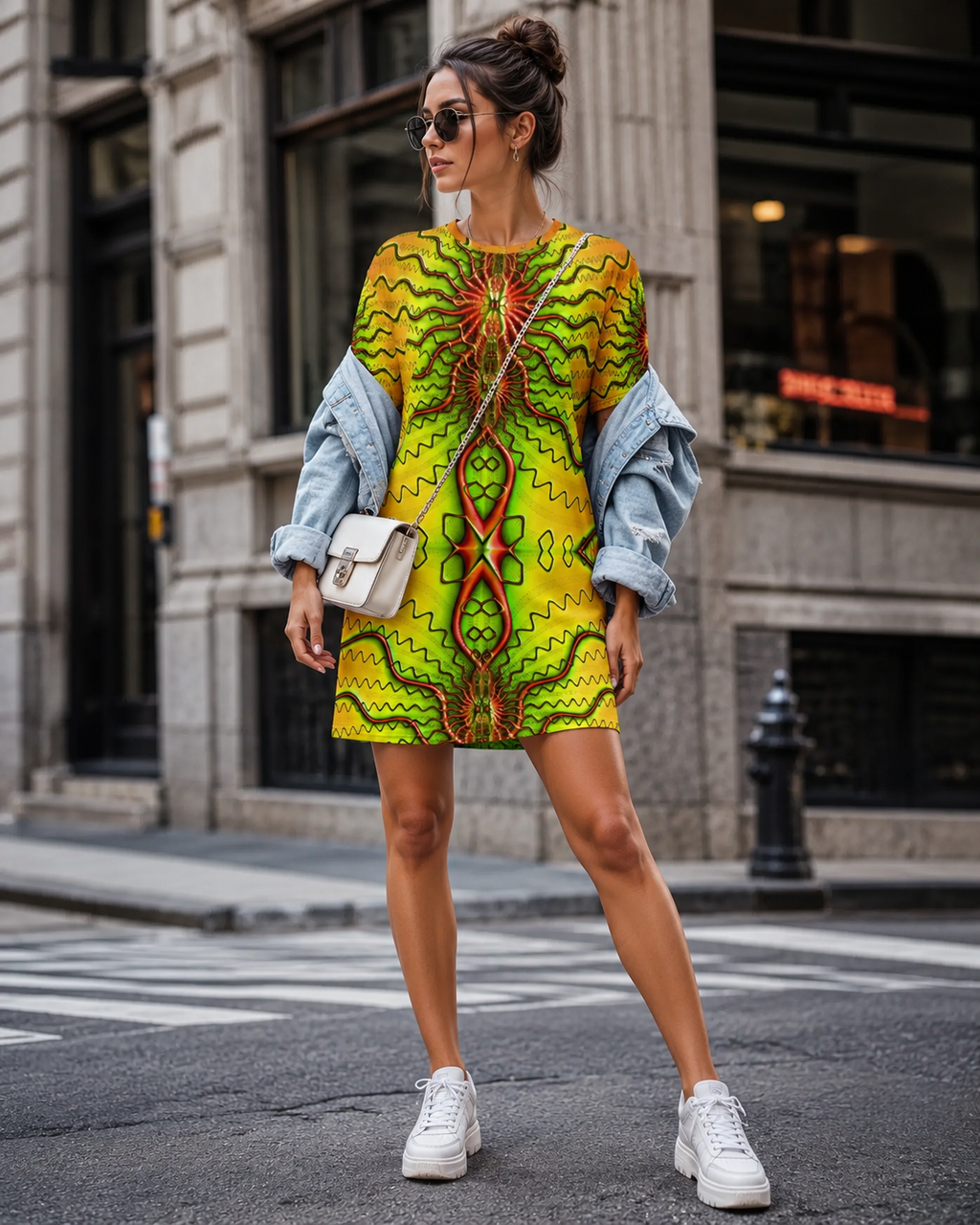 "Epic Surge" Collection - Yellow T-Shirt Dress