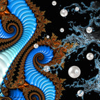 Abstract Modern Wall Art "The Dark Side of the Universe" ZKoriginal