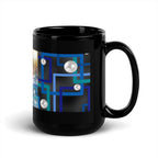 "Allegory of Two Flamingos" Collection - Black Glossy Mug ZKoriginal