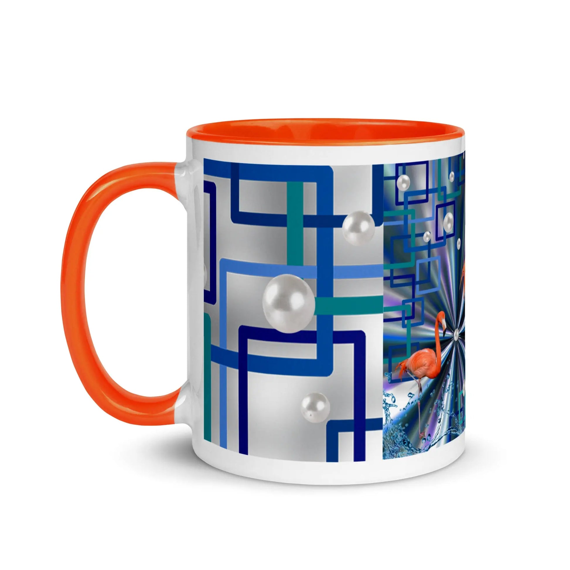 "Allegory of Two Flamingos" Collection - Mug with Color Inside ZKoriginal