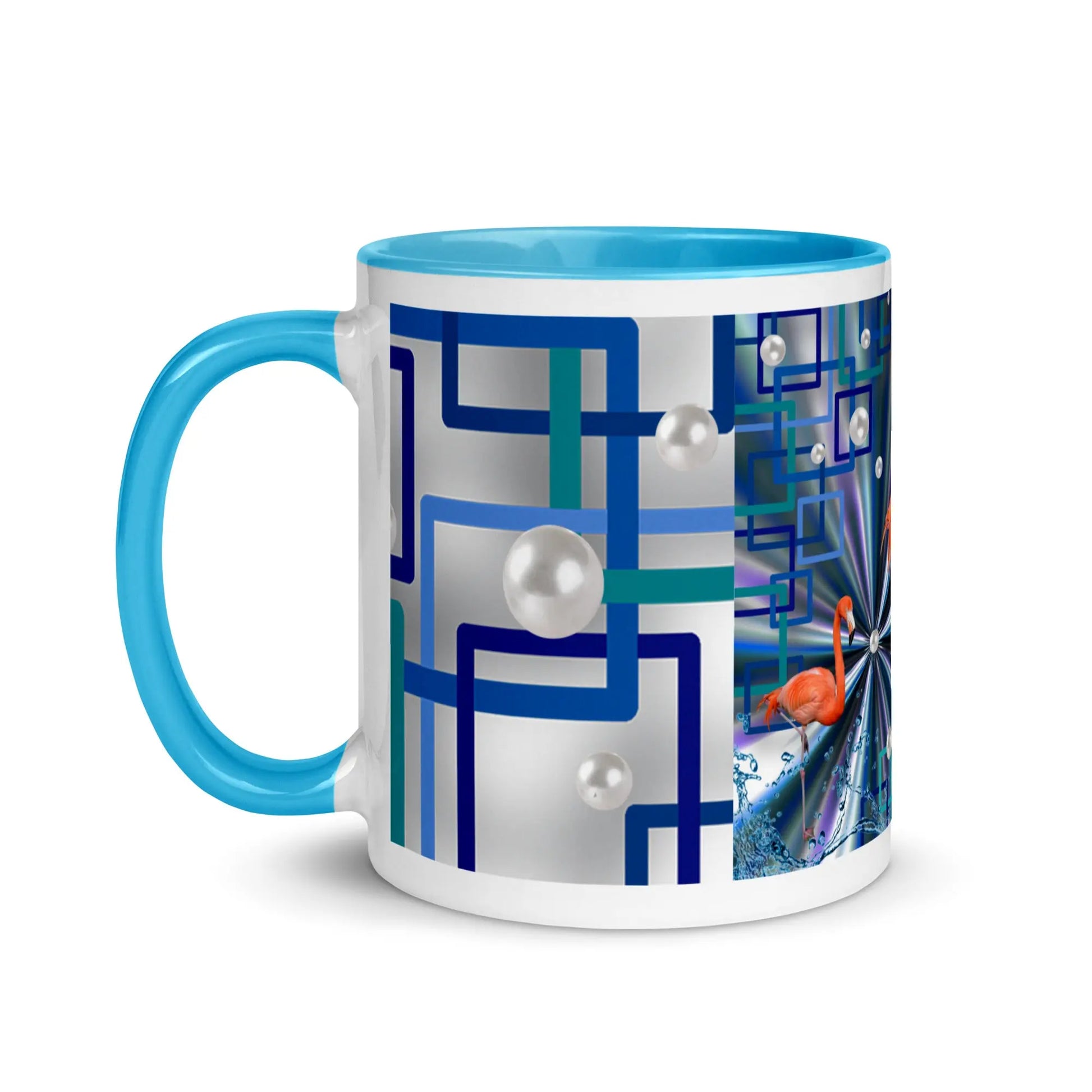 "Allegory of Two Flamingos" Collection - Mug with Color Inside ZKoriginal