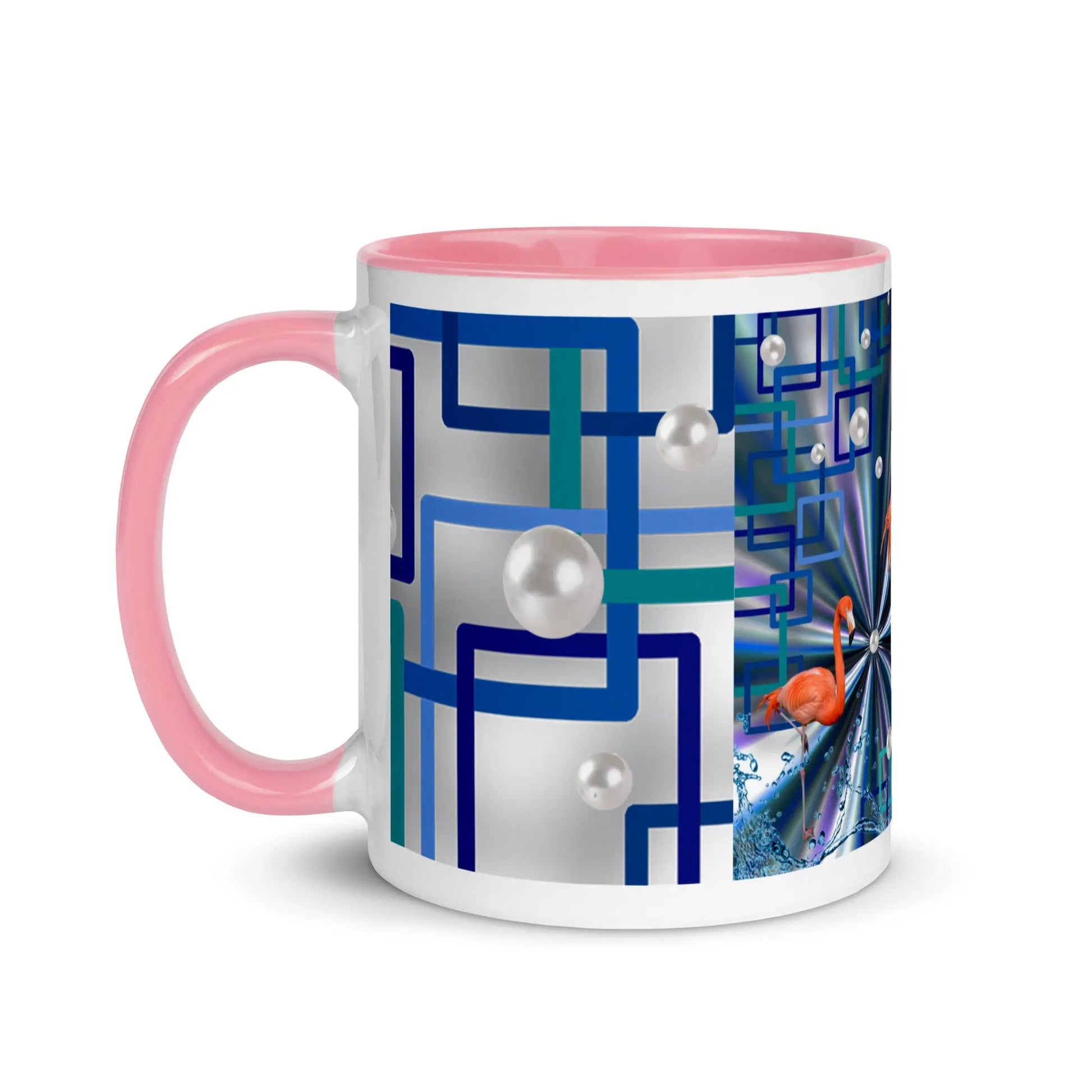"Allegory of Two Flamingos" Collection - Mug with Color Inside ZKoriginal