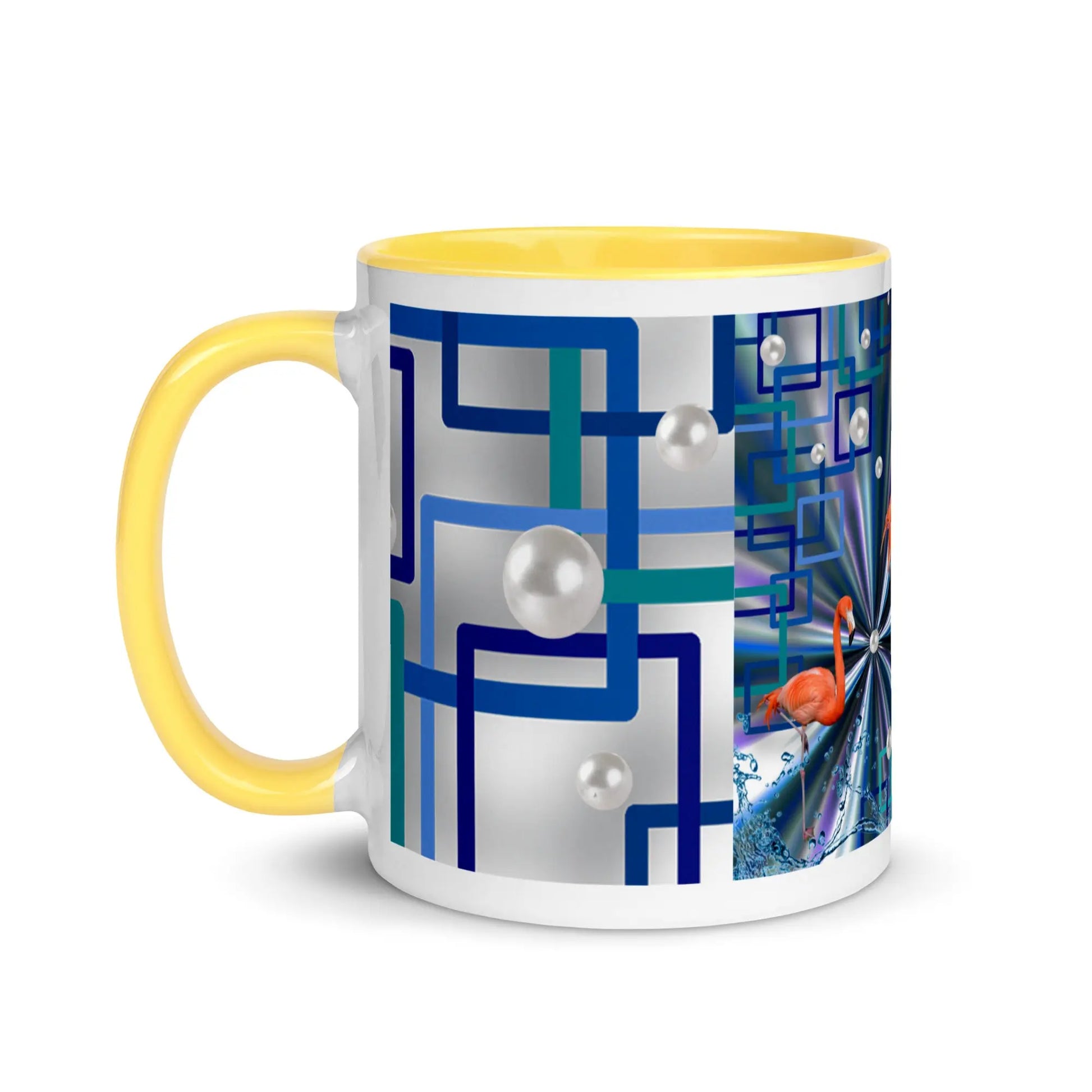 "Allegory of Two Flamingos" Collection - Mug with Color Inside ZKoriginal