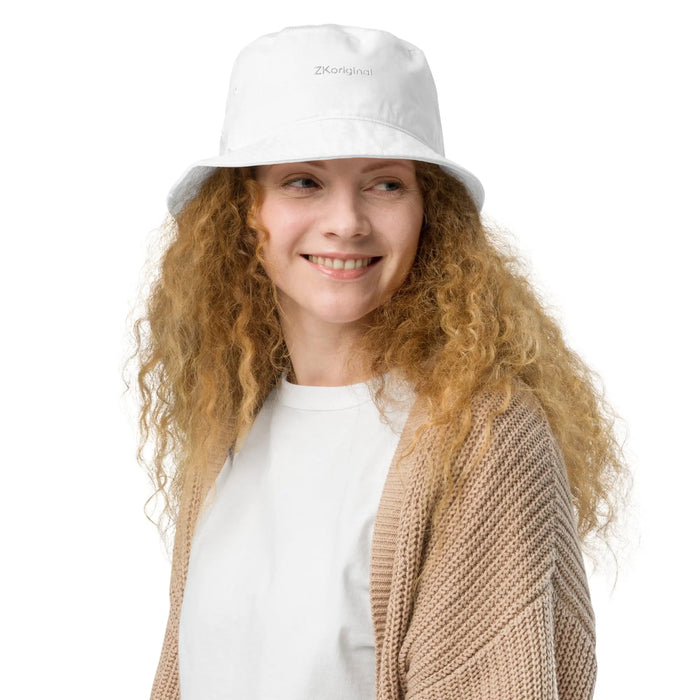 "Angel White" Collection - Organic Bucket Hat ZKoriginal