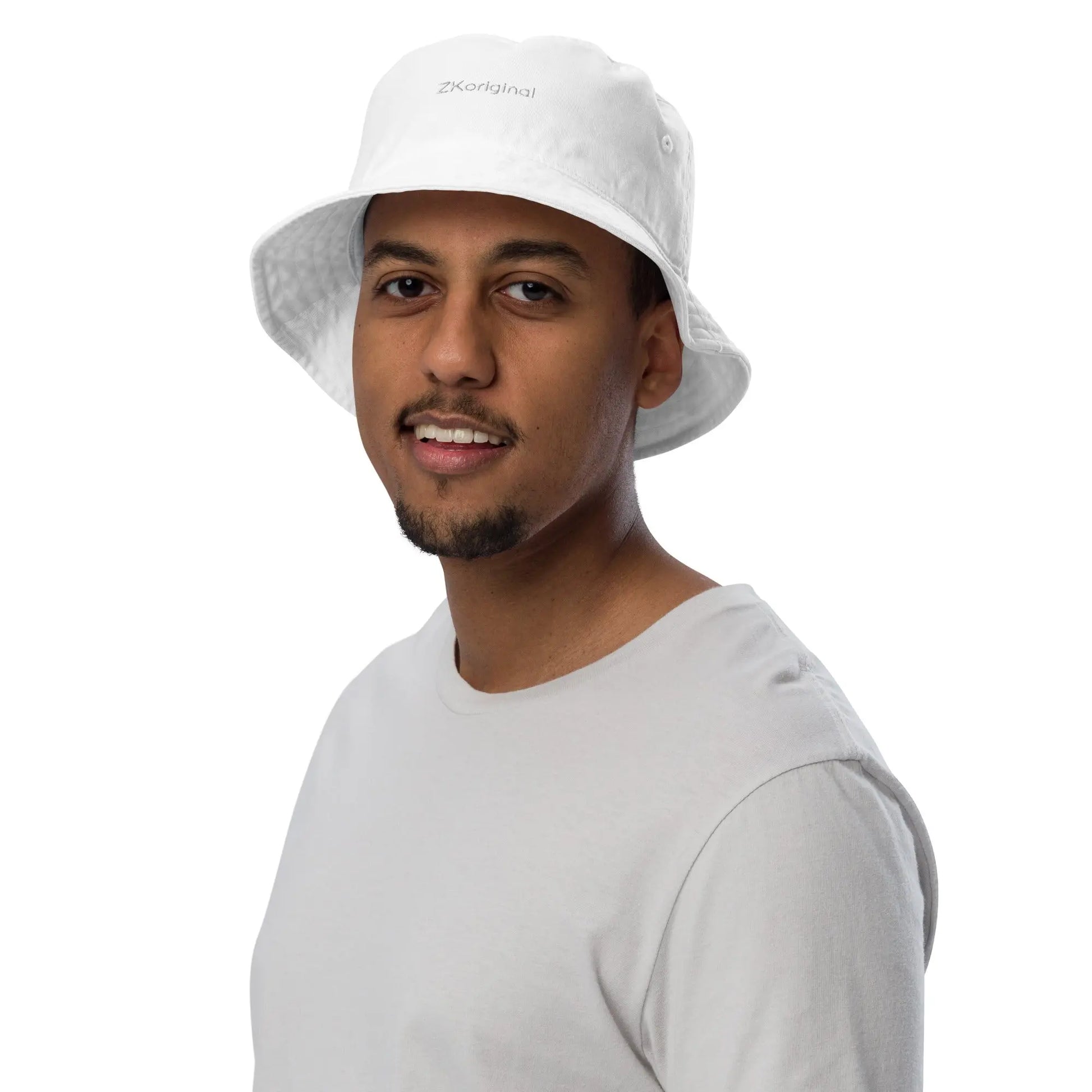 "Angel White" Collection - Organic Bucket Hat ZKoriginal