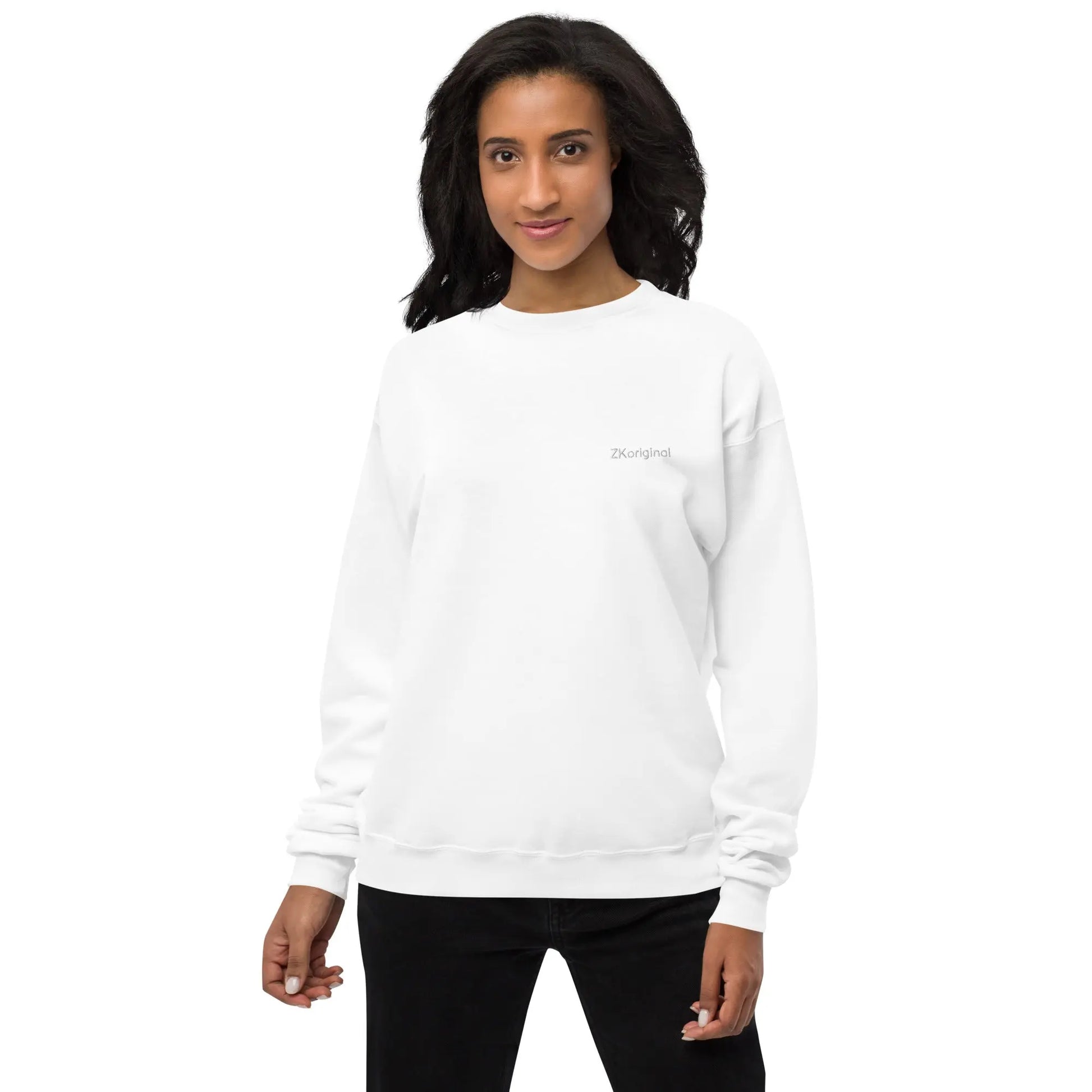 "Angel White" Collection - Unisex Fleece Sweatshirt ZKoriginal