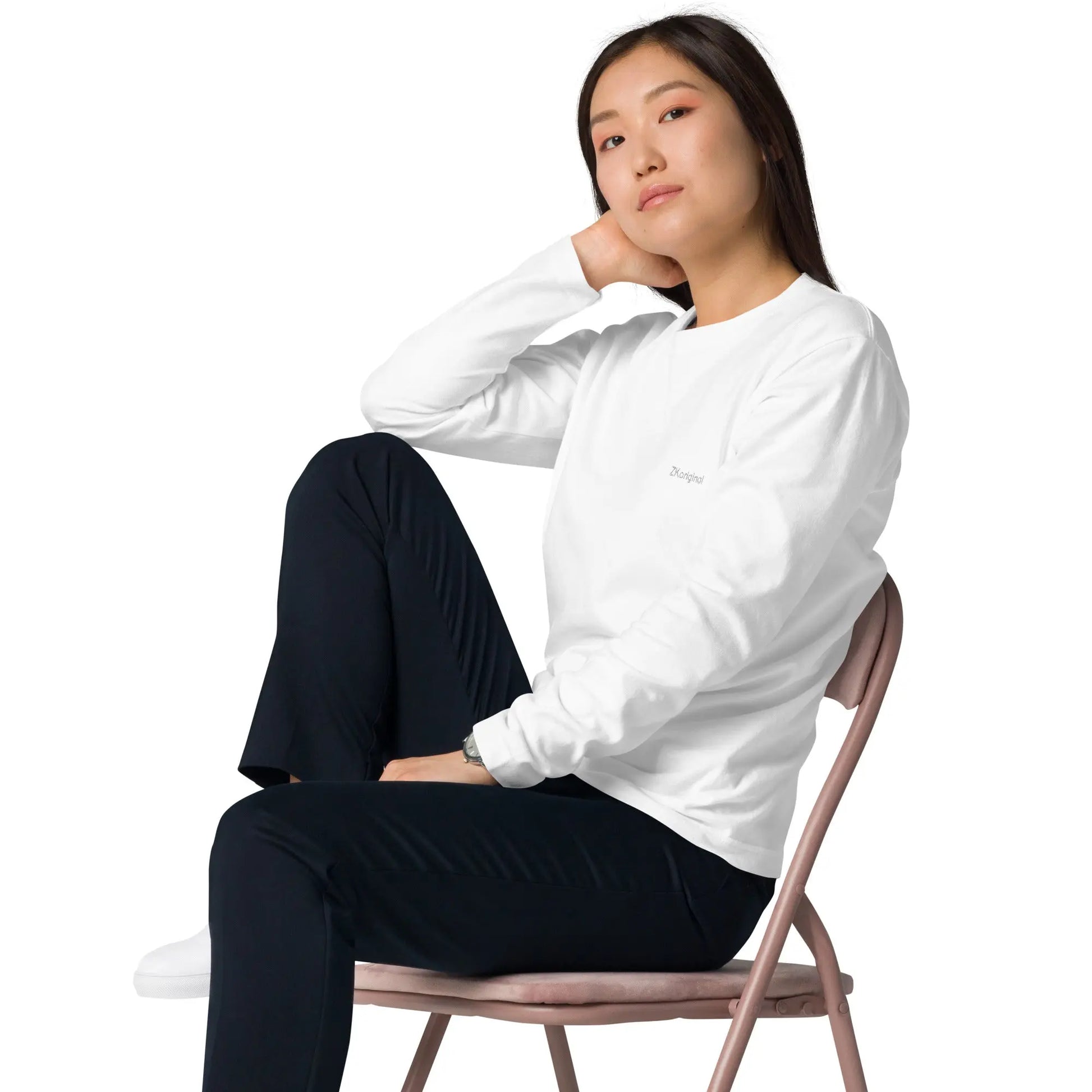 "Angel White" Collection - Unisex Long Sleeve T-shirt ZKoriginal