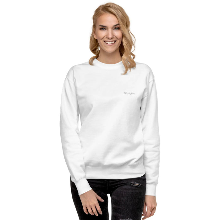 "Angel White" Collection - Unisex Premium Sweatshirt ZKoriginal