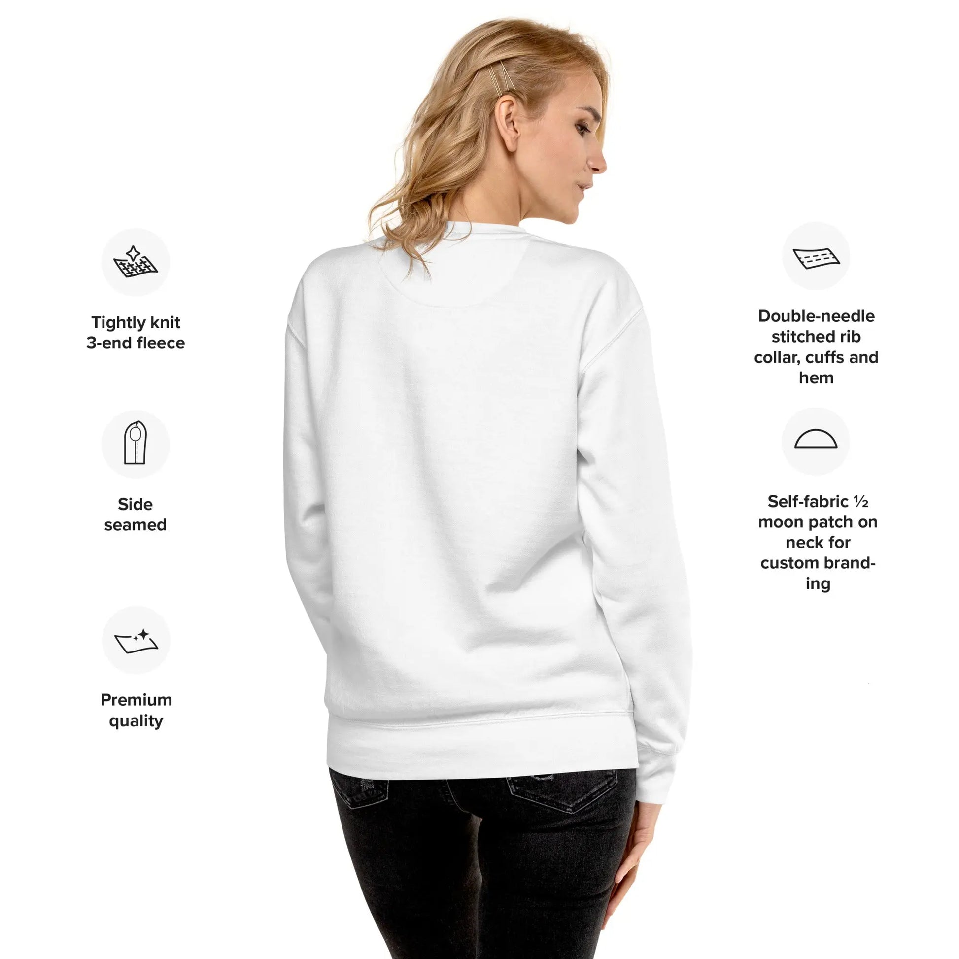 "Angel White" Collection - Unisex Premium Sweatshirt ZKoriginal
