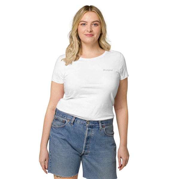 "Angel White" Collection - Womens Basic Organic T-shirt ZKoriginal