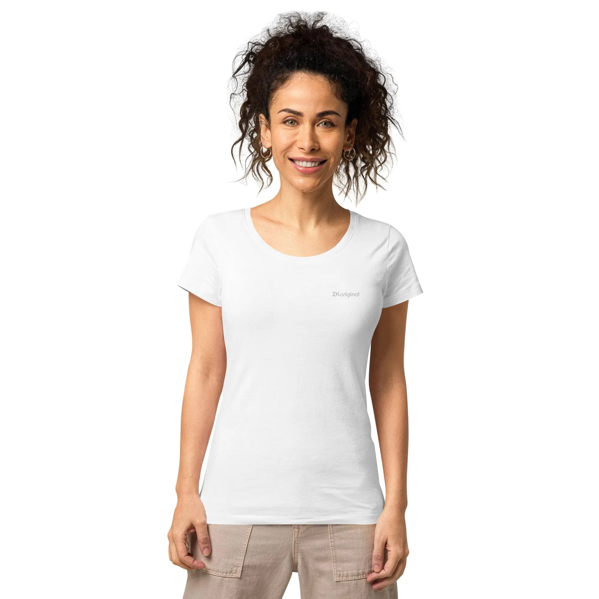 "Angel White" Collection - Womens Basic Organic T-shirt ZKoriginal