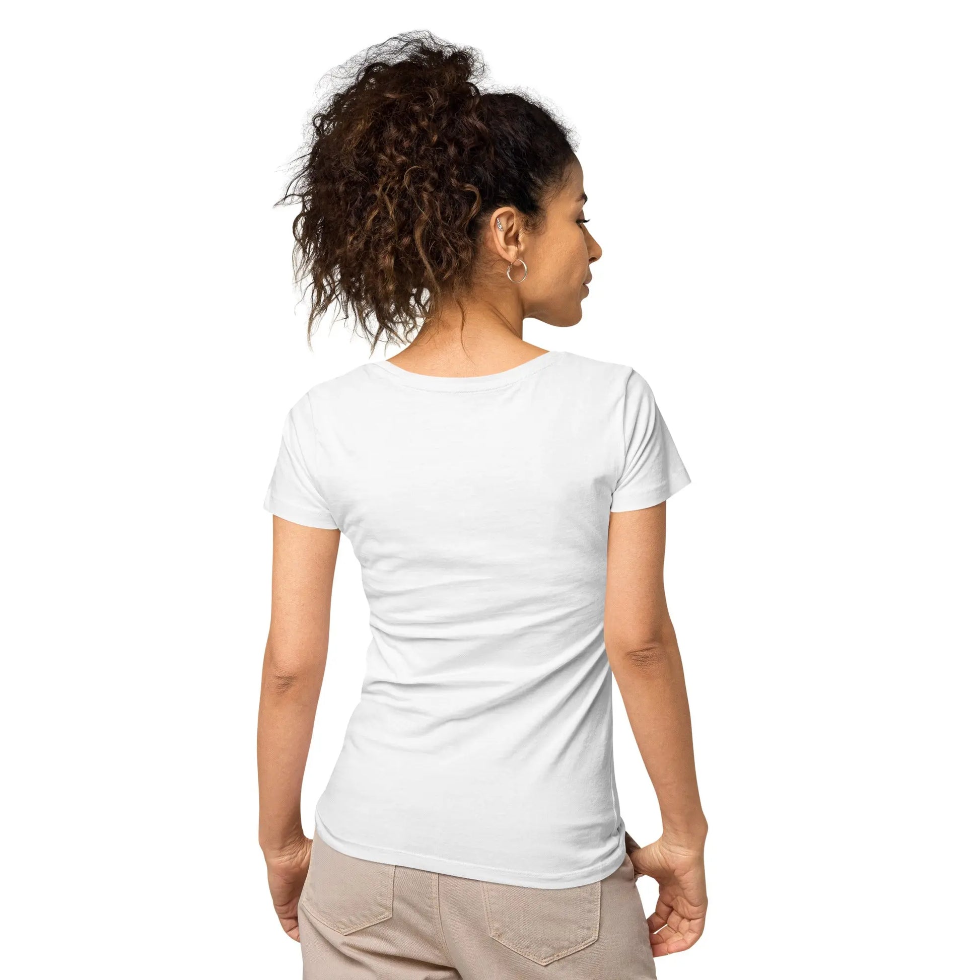 "Angel White" Collection - Womens Basic Organic T-shirt ZKoriginal