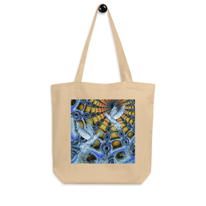 "Aquatic Ascension" by ZK, Water Doves Eco Tote Bag ZKoriginal