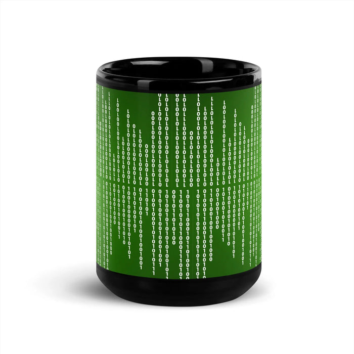 "Binary Code" Collection - Black Glossy Mug ZKoriginal