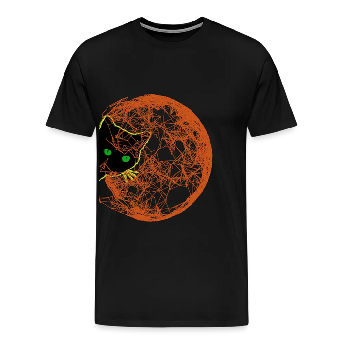 Black Can on the Moon Men's Premium T-Shirt SPOD
