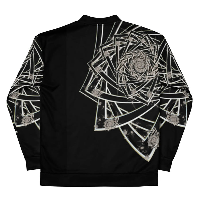"Black Topological Rose" Collection - Unisex Bomber Jacket ZKoriginal