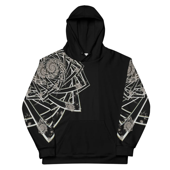 "Black Topological Rose" Collection - Unisex Hoodie ZKoriginal
