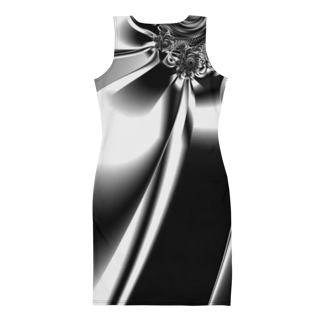 "Black and White" Collection - All Over Print Black and White Mini Dress ZKoriginal