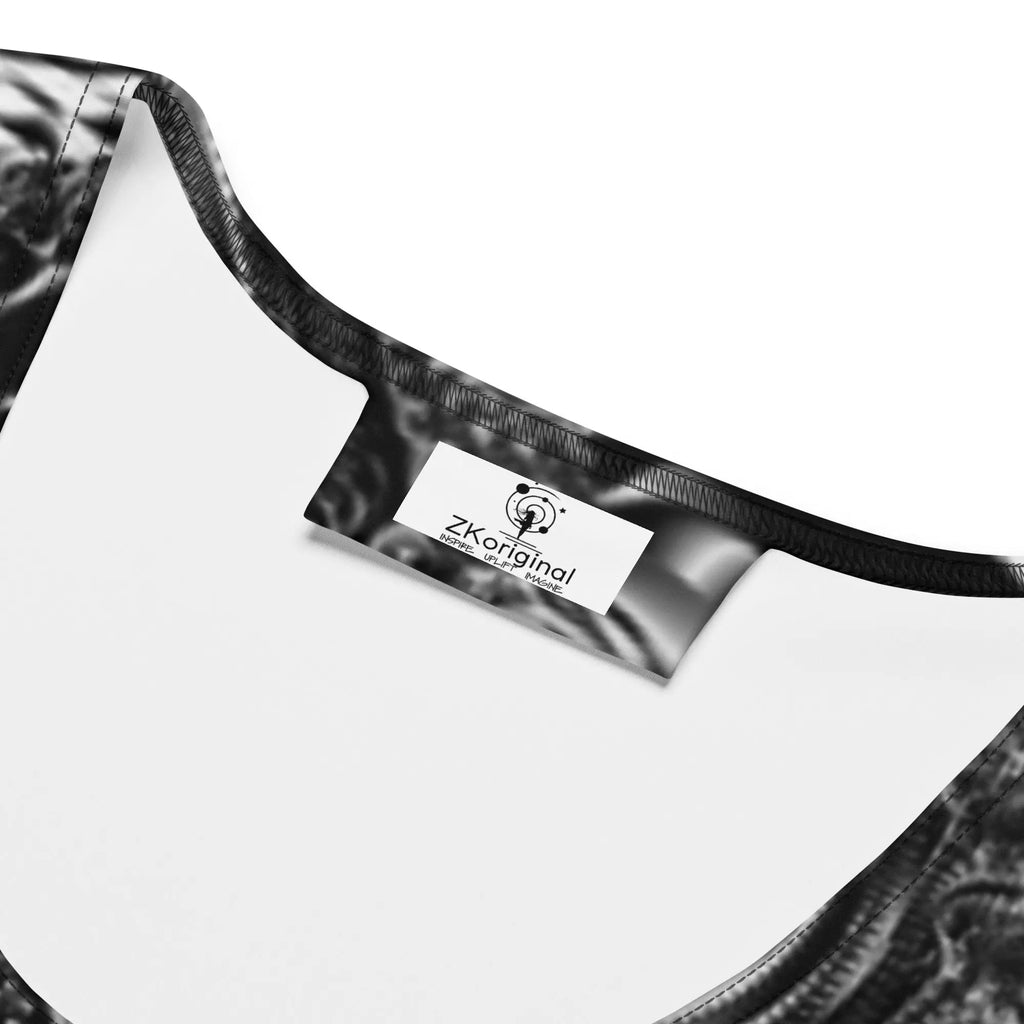 "Black and White" Collection - All Over Print Black and White Mini Dress ZKoriginal