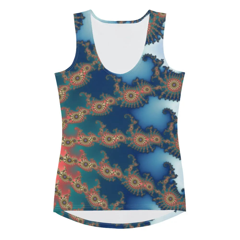"Blissful Flare" Collection - Yoga Tank Top with All Over Print ZKoriginal