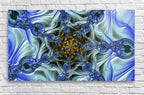 Blue Abstract Art Print on Canvas Wall Art "Fluid Ice" ZKoriginal