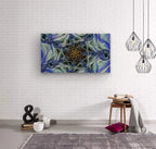 Blue Abstract Art Print on Canvas Wall Art "Fluid Ice" ZKoriginal