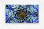 Blue Abstract Art Print on Canvas Wall Art "Fluid Ice" ZKoriginal
