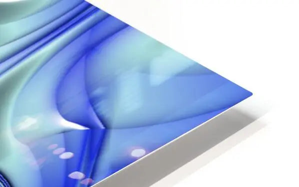 Blue Abstract Art Print on Canvas Wall Art "Fluid Ice" ZKoriginal