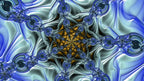 Blue Abstract Art Print on Canvas Wall Art "Fluid Ice" ZKoriginal