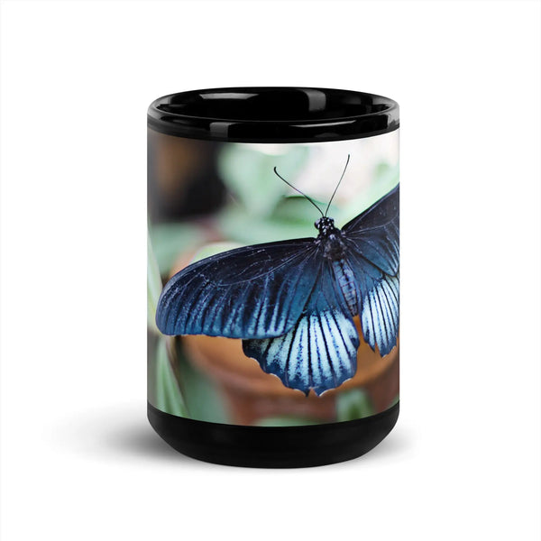"Butterfly" Collection - Black Glossy Mug ZKoriginal