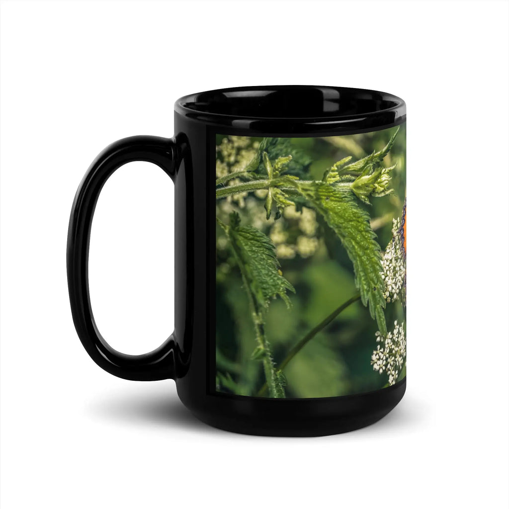 "Butterfly" Collection - Black Glossy Mug ZKoriginal