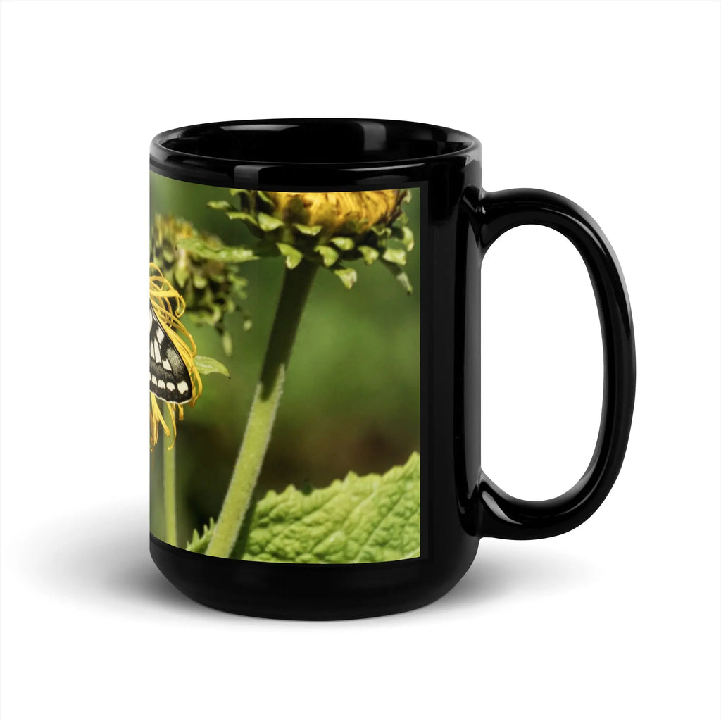 "Butterfly" Collection - Black Glossy Mug ZKoriginal