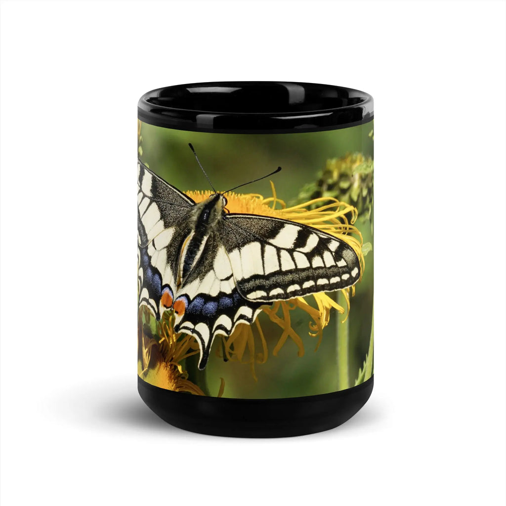 "Butterfly" Collection - Black Glossy Mug ZKoriginal