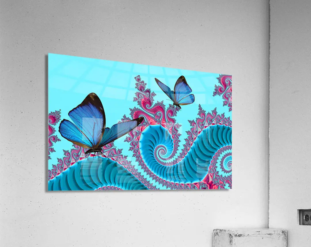 Butterfly Fractal Canvas Wall Art "Abstract Butterflies" ZKoriginal