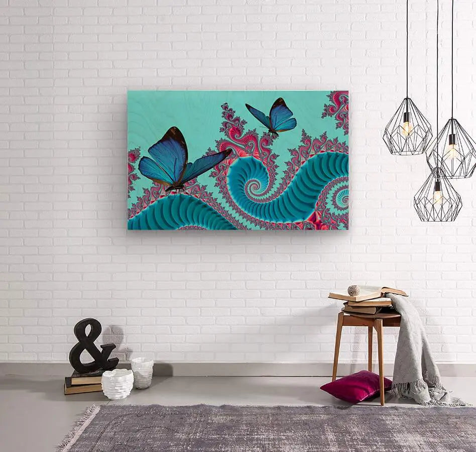 Butterfly Fractal Canvas Wall Art "Abstract Butterflies" ZKoriginal