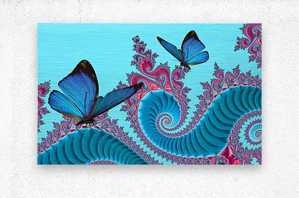 Butterfly Fractal Canvas Wall Art "Abstract Butterflies" ZKoriginal