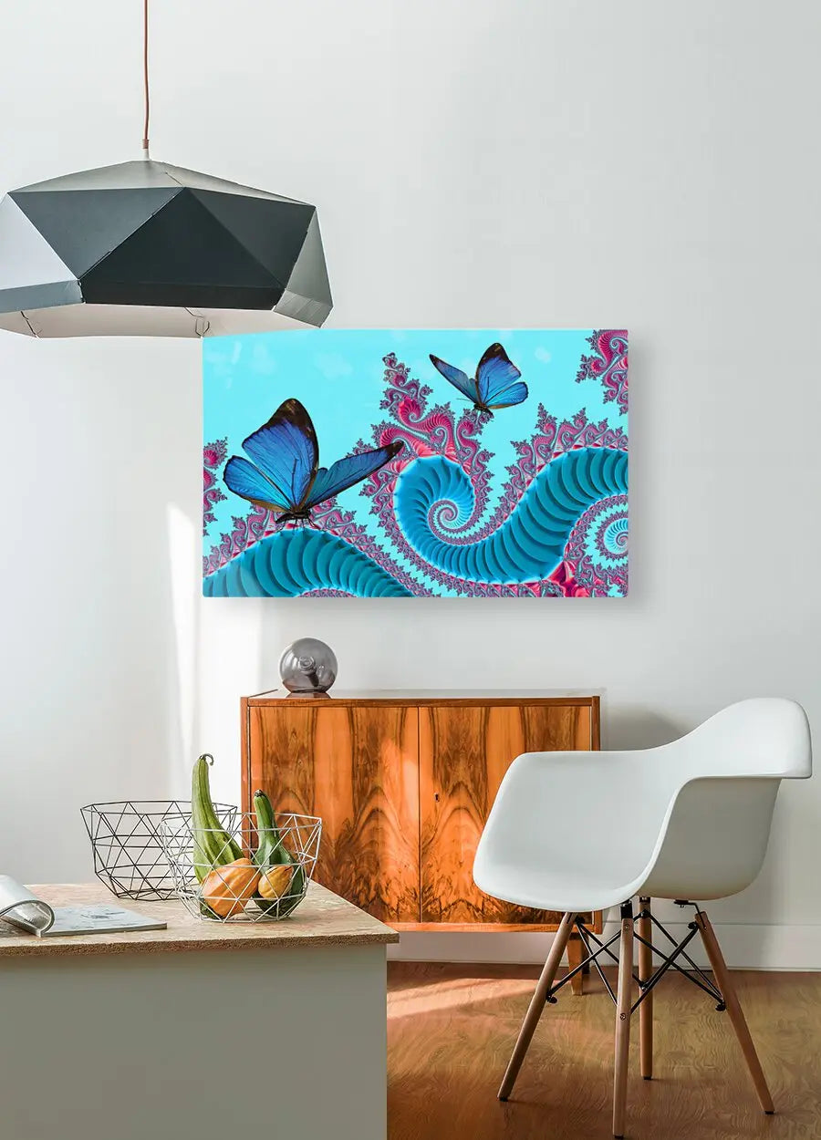 Butterfly Fractal Canvas Wall Art "Abstract Butterflies" ZKoriginal