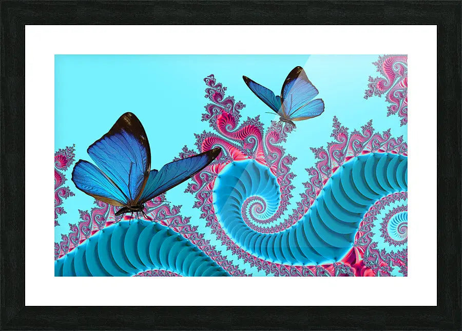 Butterfly Fractal Canvas Wall Art "Abstract Butterflies" ZKoriginal
