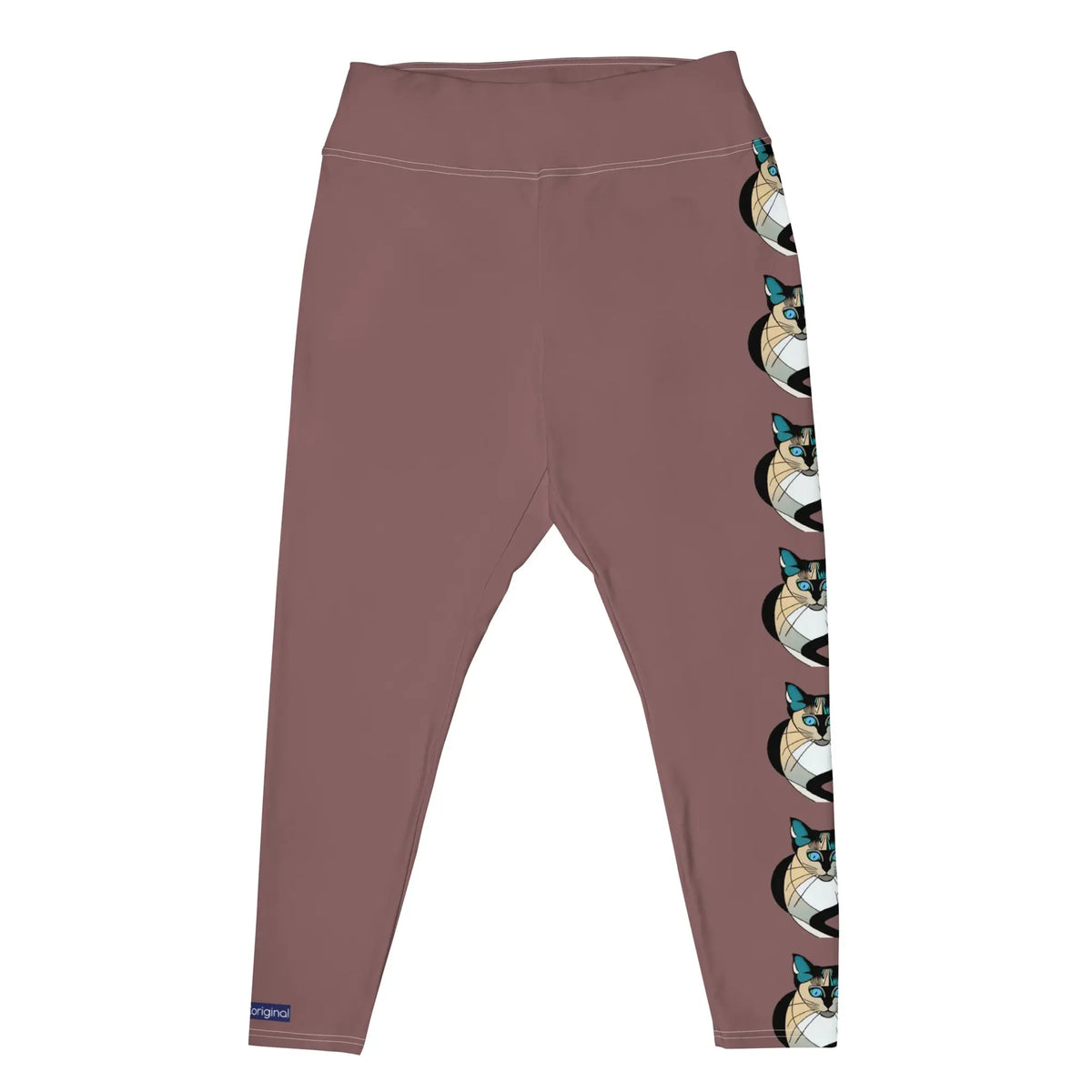 "Cat Lovers" Collection -  Siamese Cat Print Plus Size Leggings ZKoriginal