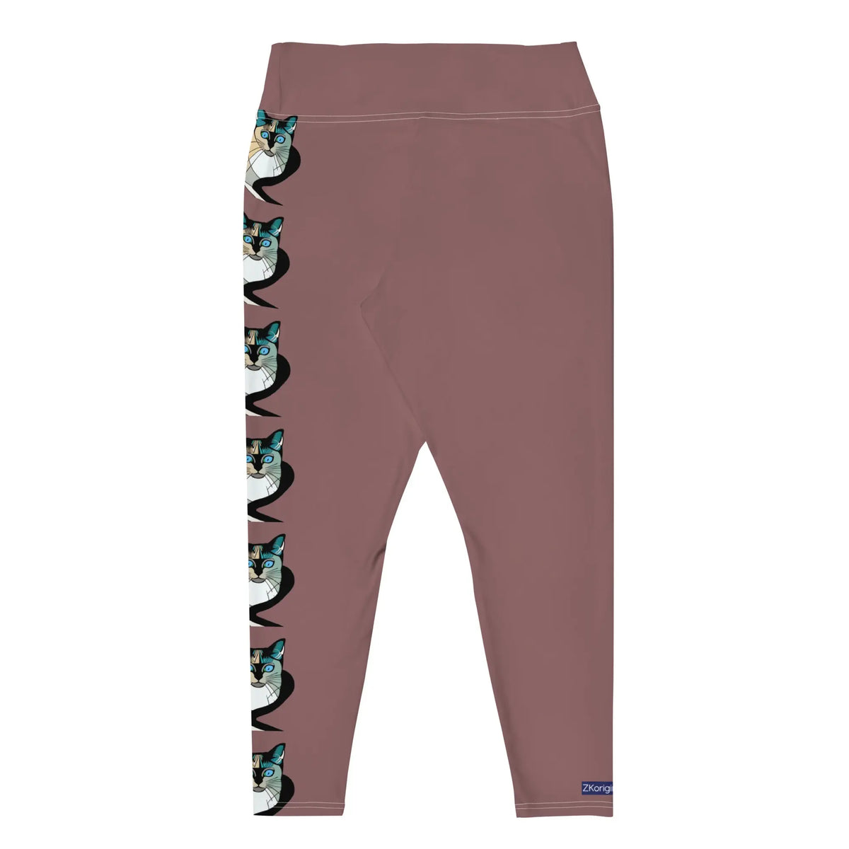 "Cat Lovers" Collection -  Siamese Cat Print Plus Size Leggings ZKoriginal