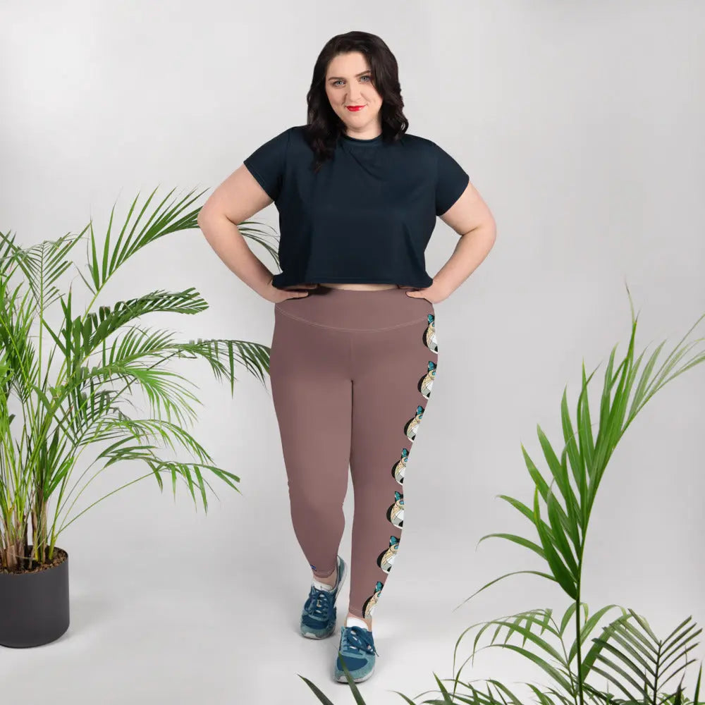 "Cat Lovers" Collection -  Siamese Cat Print Plus Size Leggings ZKoriginal